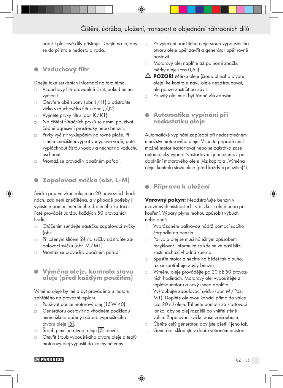 Parkside PSE 2800 B2 User Manual | Page 35 / 65