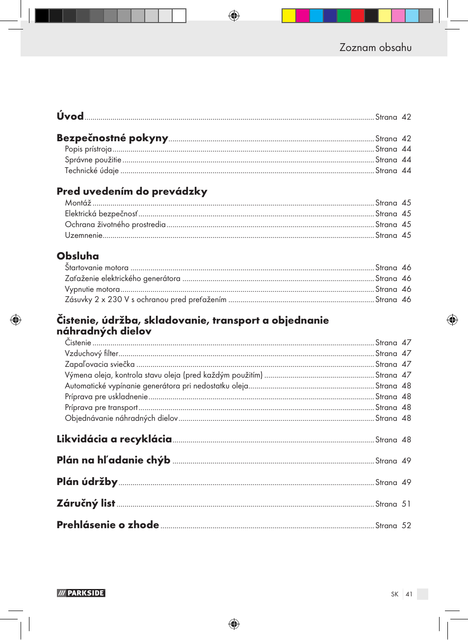 Parkside PSE 2800 B2 User Manual | Page 41 / 65