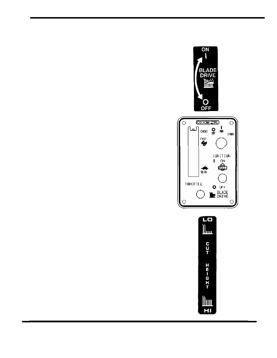 Controls | Dixon 3000 Series User Manual | Page 18 / 38