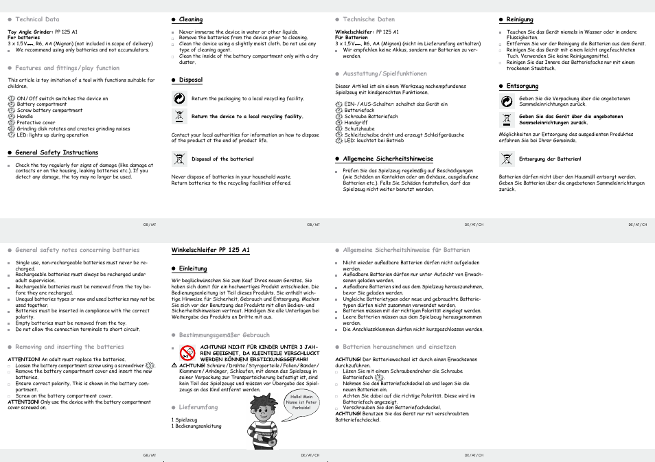 Parkside PP 125 A1 User Manual | Page 2 / 2