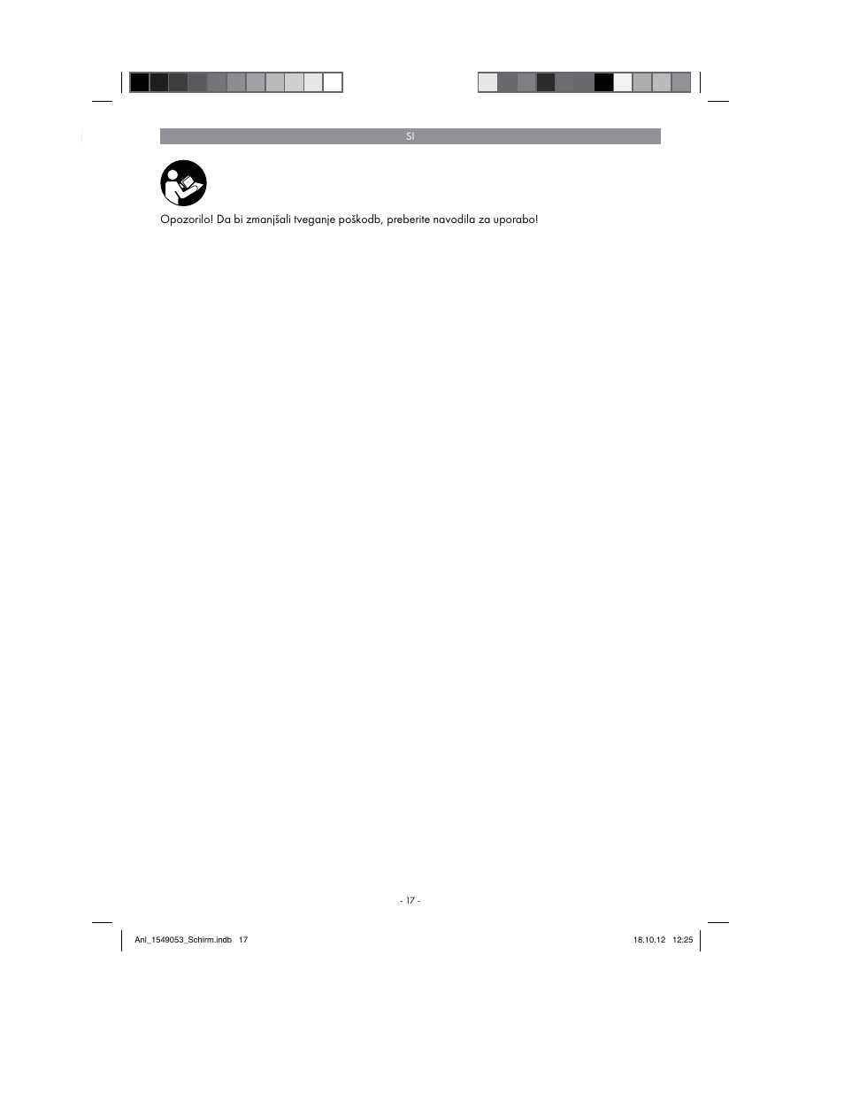 Parkside Welding Screen User Manual | Page 17 / 48