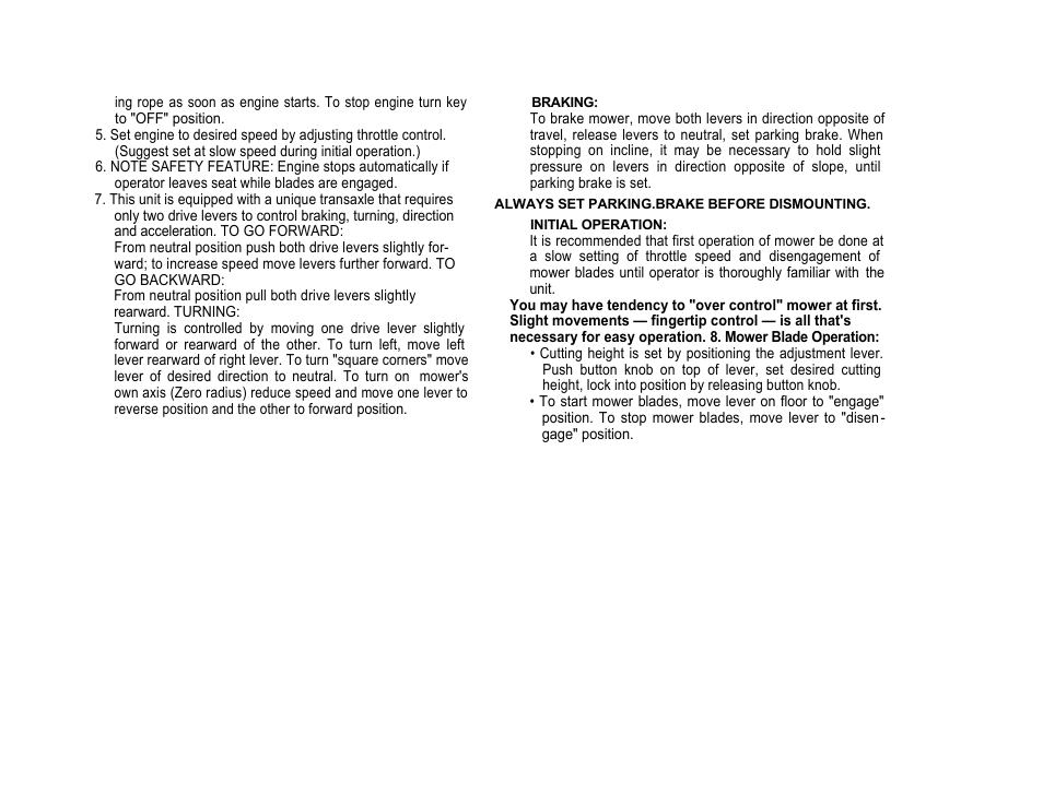 Dixon ZTR421 User Manual | Page 6 / 16