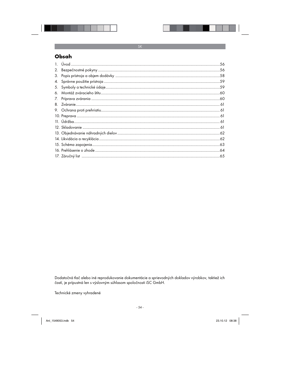 Parkside PESG 120 A1 User Manual | Page 54 / 94