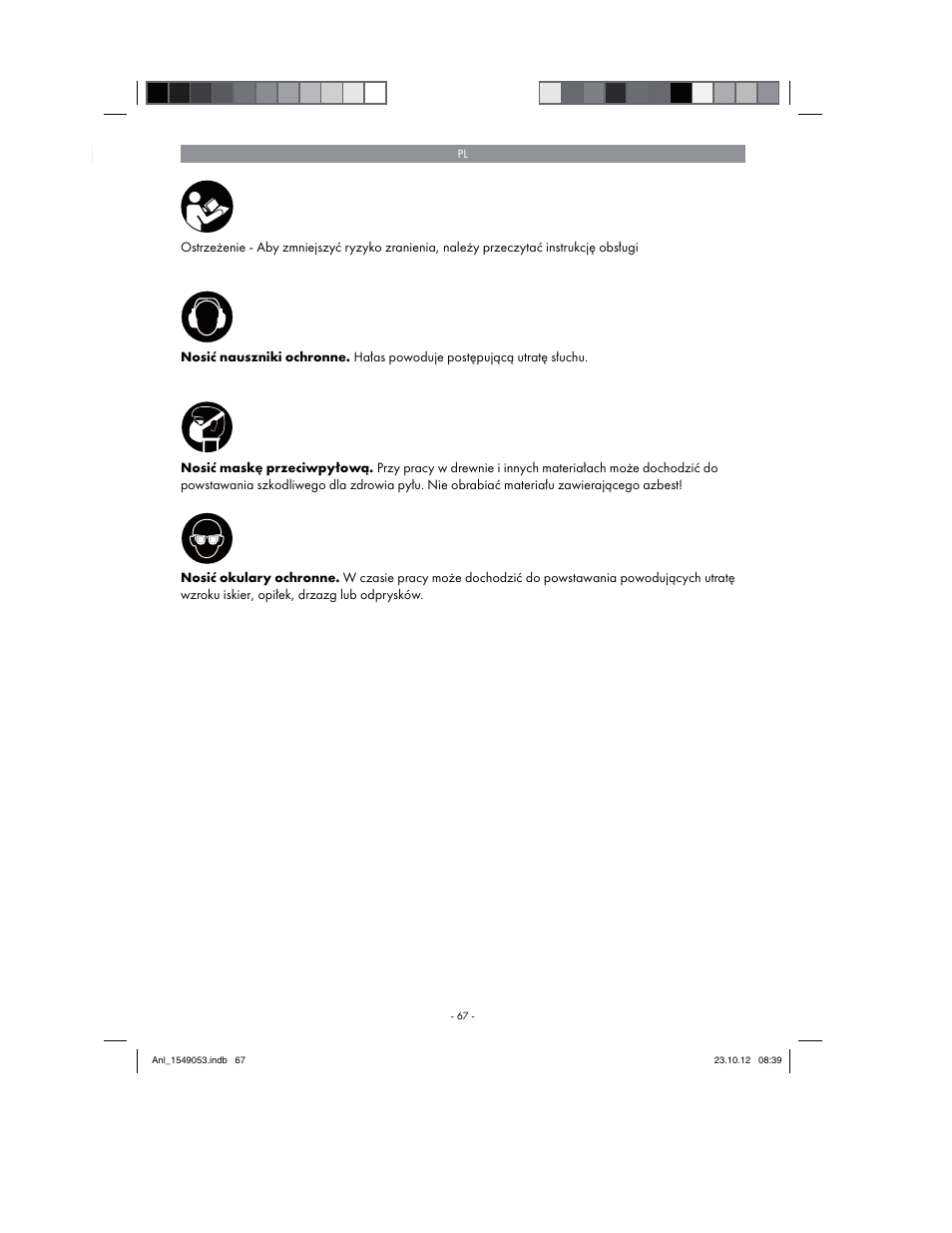 Parkside PESG 120 A1 User Manual | Page 67 / 94