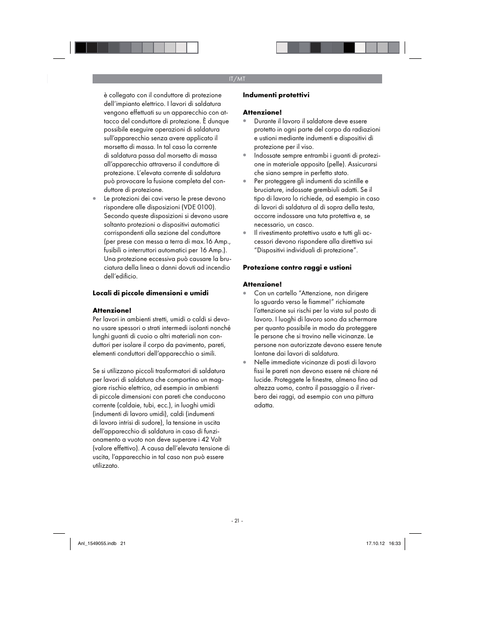 Parkside PESG 120 A1 User Manual | Page 21 / 66