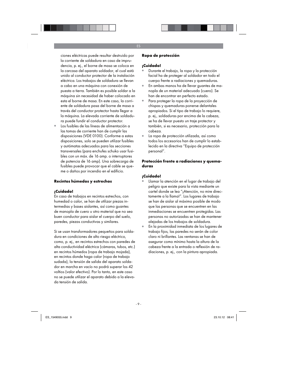 Parkside PESG 120 A1 User Manual | Page 9 / 66