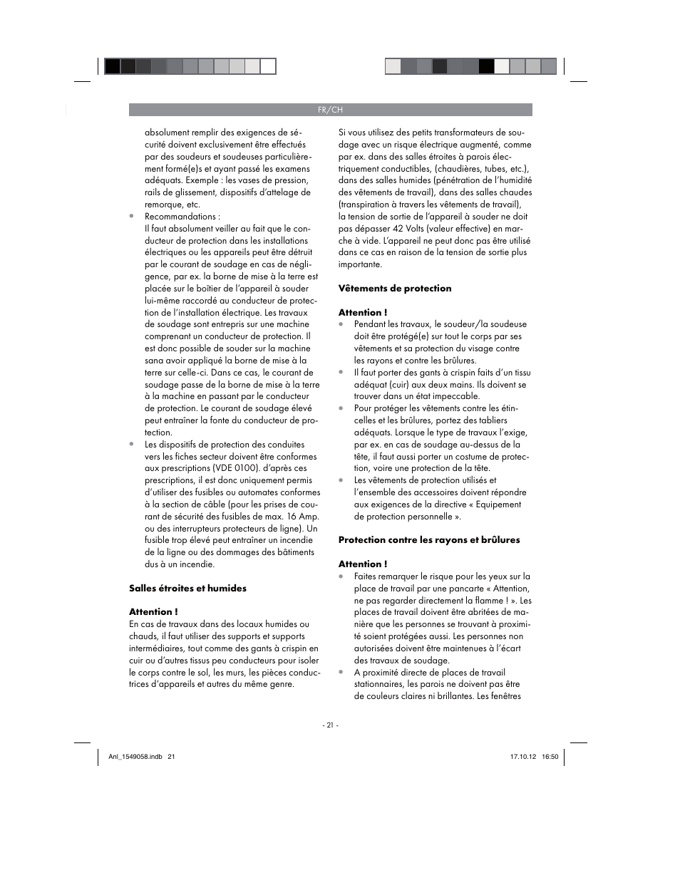 Parkside PESG 120 A1 User Manual | Page 21 / 58