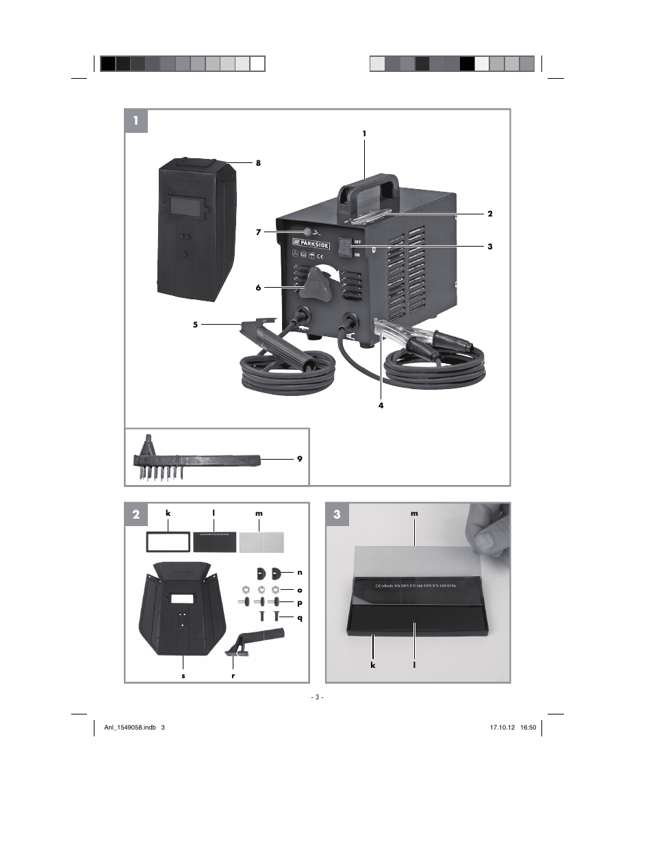 Parkside PESG 120 A1 User Manual | Page 3 / 58