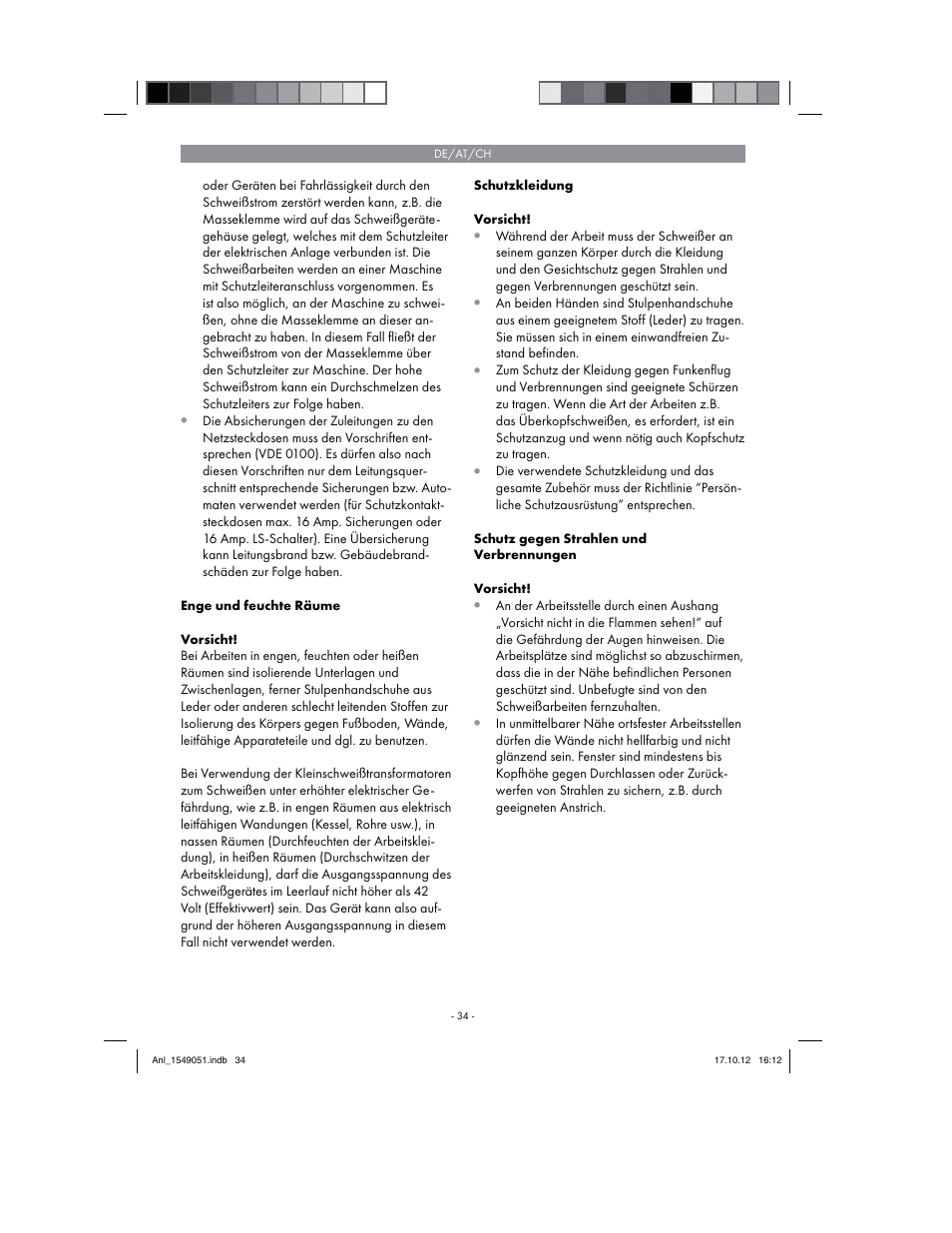 Parkside PESG 120 A1 User Manual | Page 34 / 58