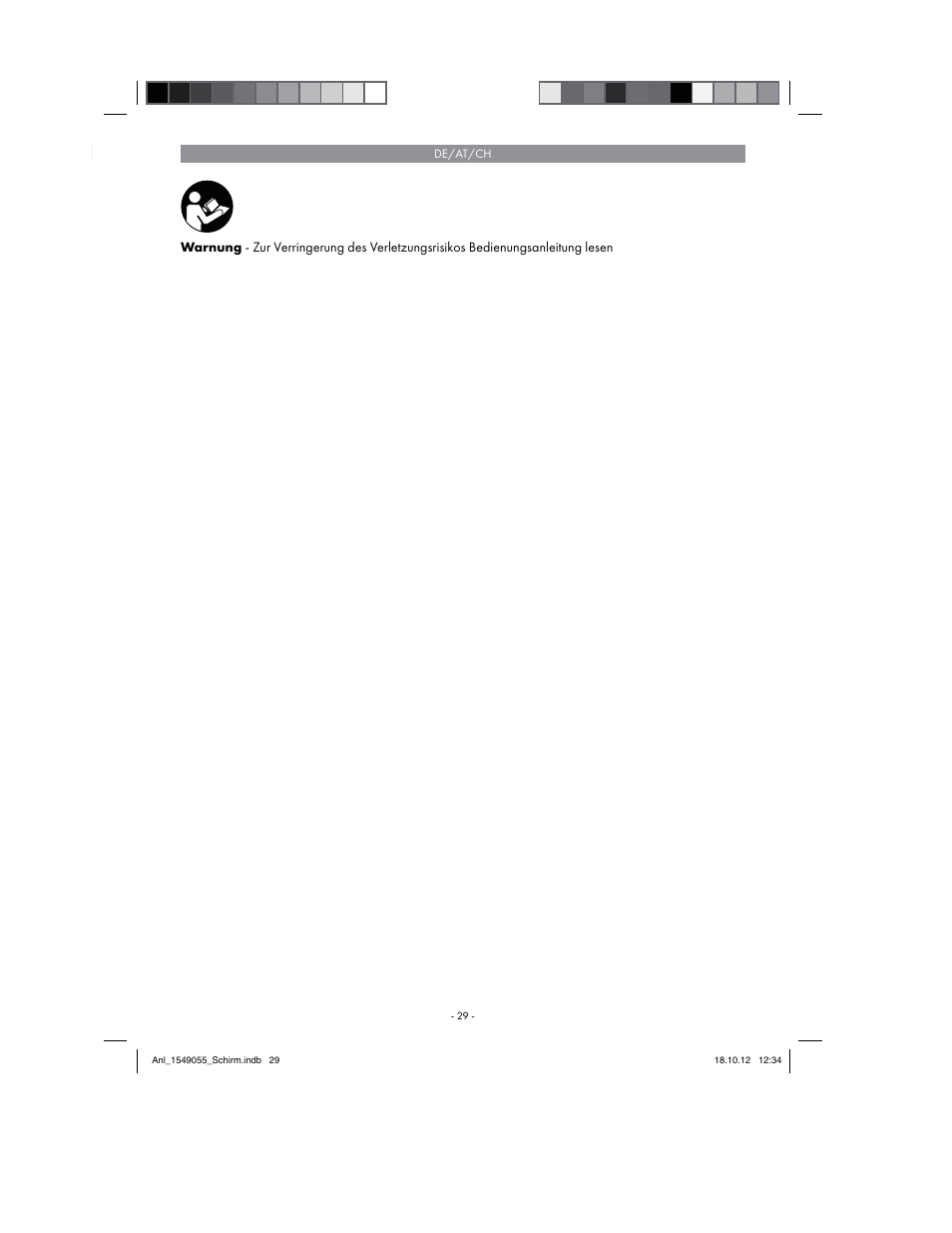 Parkside Welding Screen User Manual | Page 29 / 36