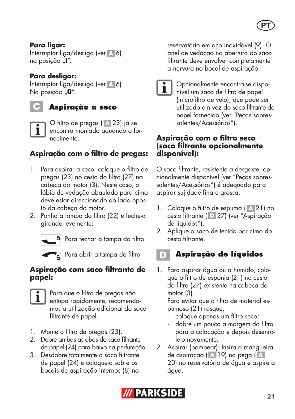 Parkside PNTS 1400 D1 User Manual | Page 21 / 56