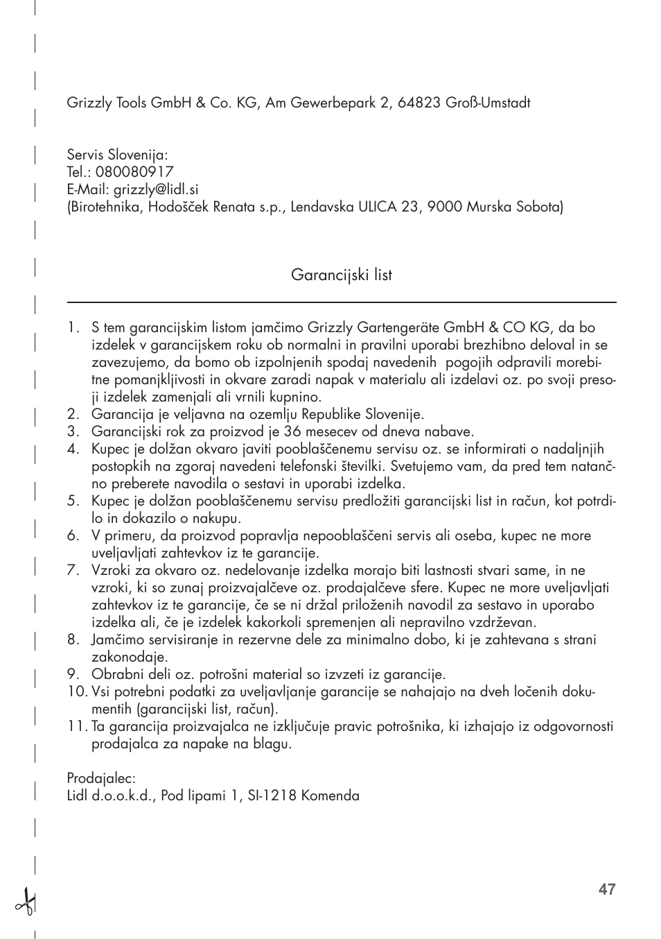 Parkside PNTS 1400 D1 User Manual | Page 47 / 88