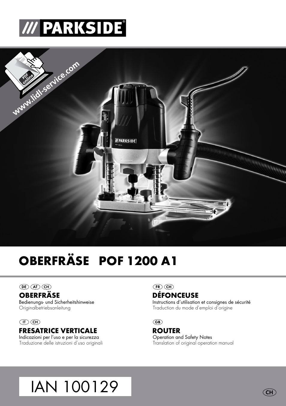 Parkside POF 1200 A1 User Manual | 46 pages