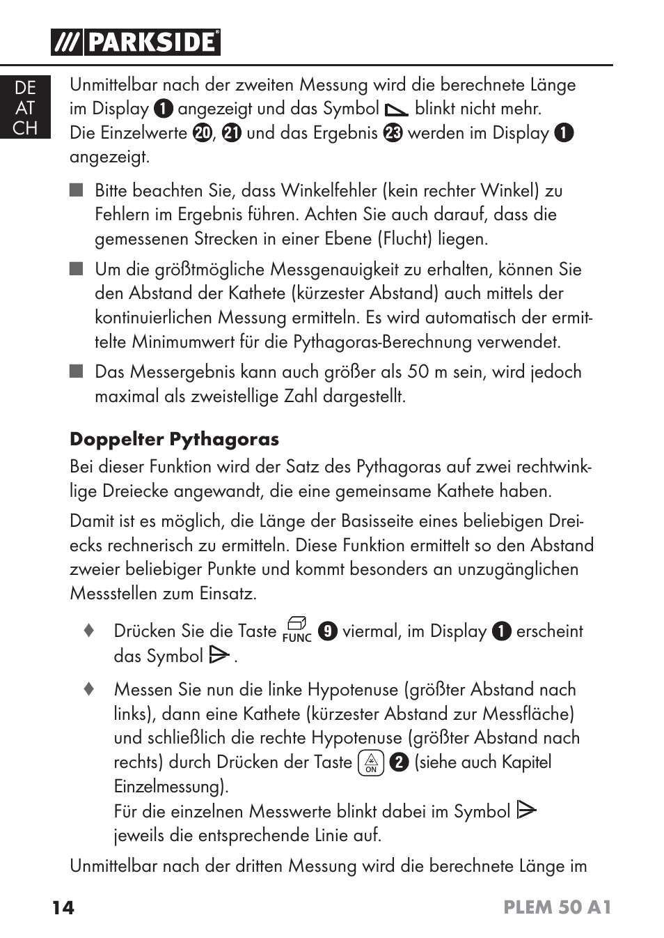 Parkside PLEM 50 A1 User Manual | Page 17 / 92