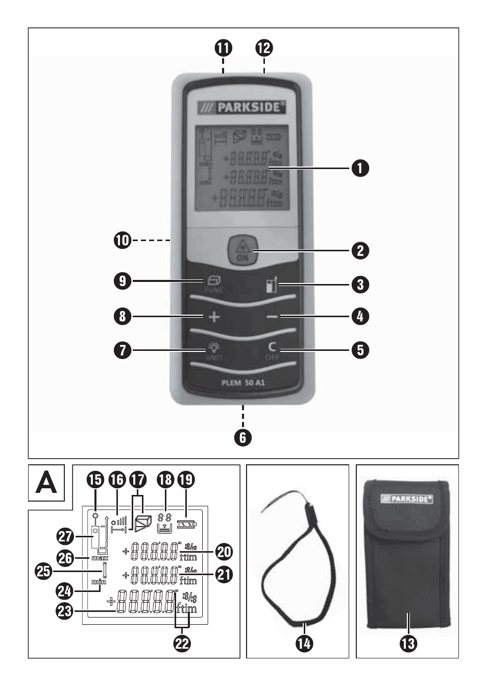 Parkside PLEM 50 A1 User Manual | Page 3 / 92