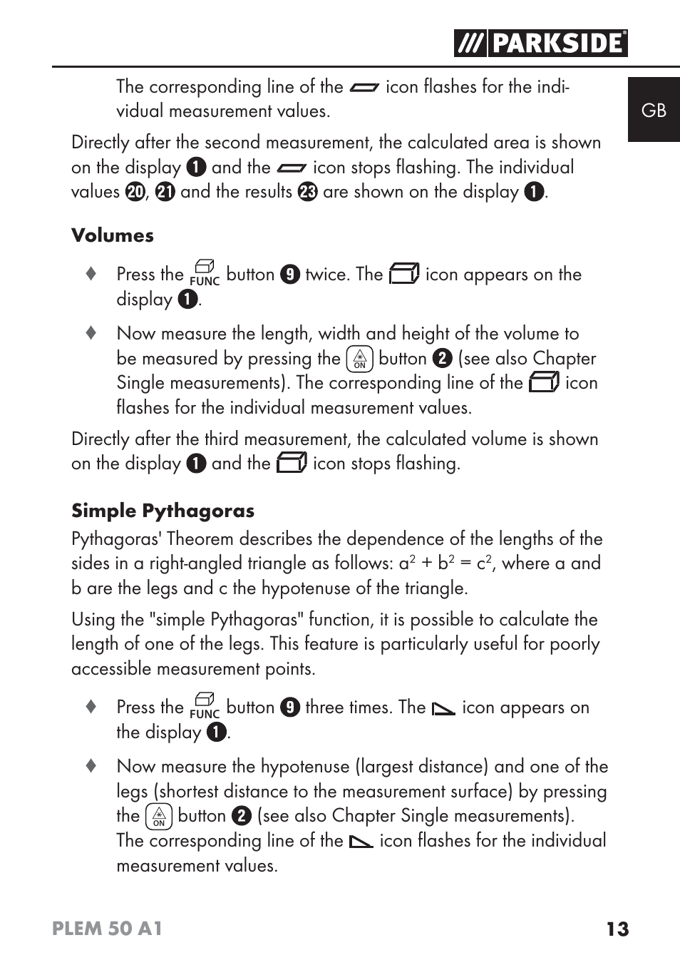 Parkside PLEM 50 A1 User Manual | Page 16 / 114