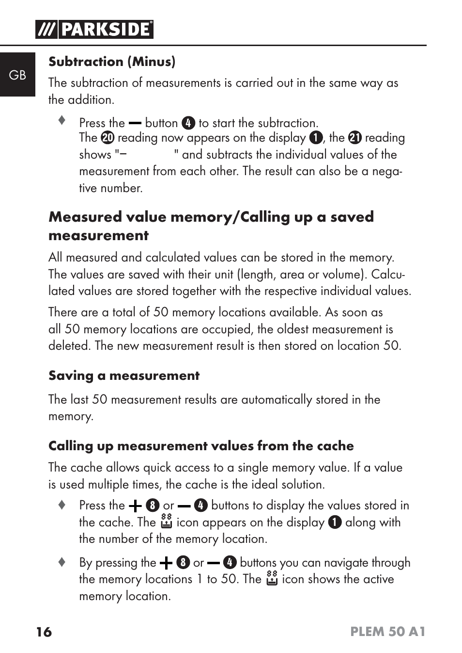 Parkside PLEM 50 A1 User Manual | Page 19 / 114