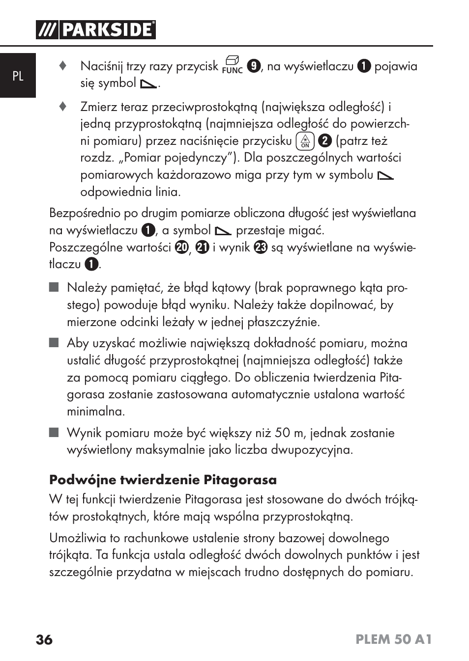 Parkside PLEM 50 A1 User Manual | Page 39 / 114