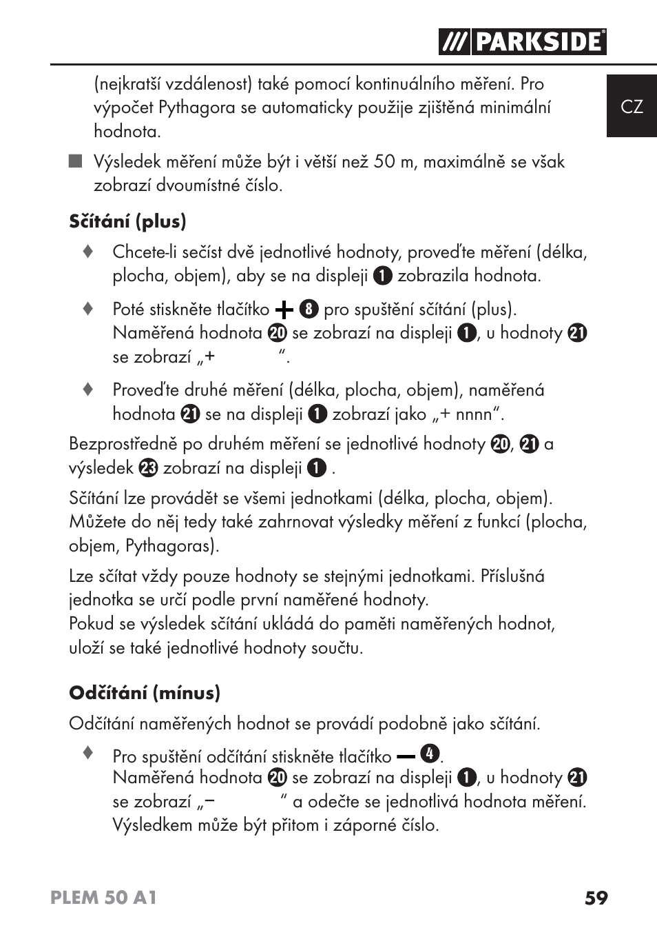 Parkside PLEM 50 A1 User Manual | Page 62 / 114