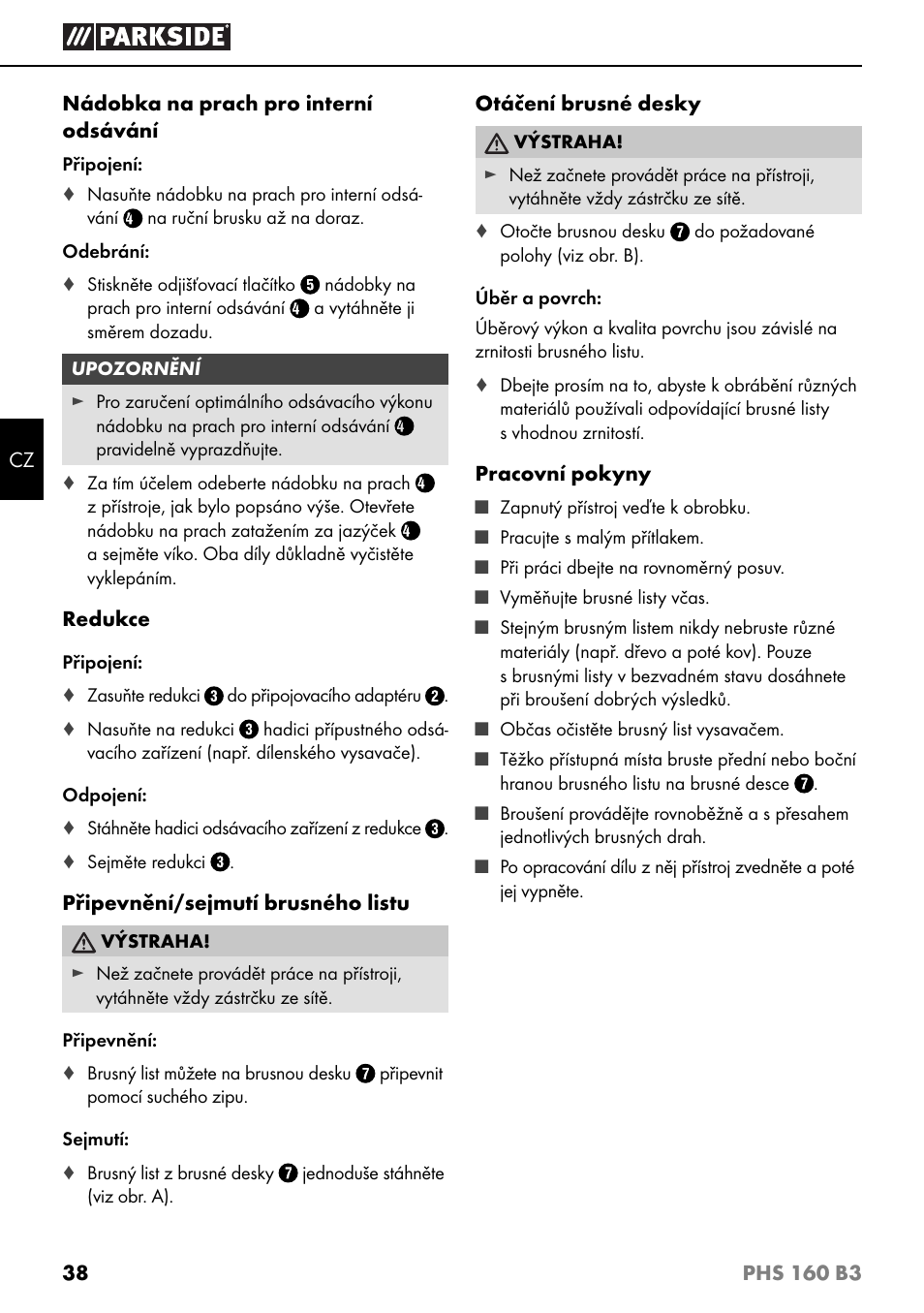 Parkside PHS 160 B3 User Manual | Page 41 / 60