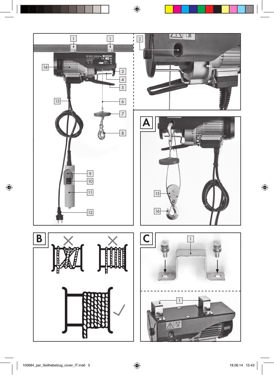 Bc a | Parkside PSZ 250 B2 User Manual | Page 3 / 29