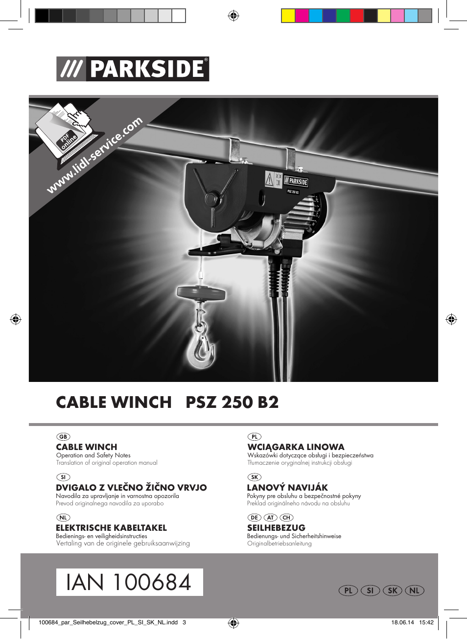 Parkside PSZ 250 B2 User Manual | 53 pages