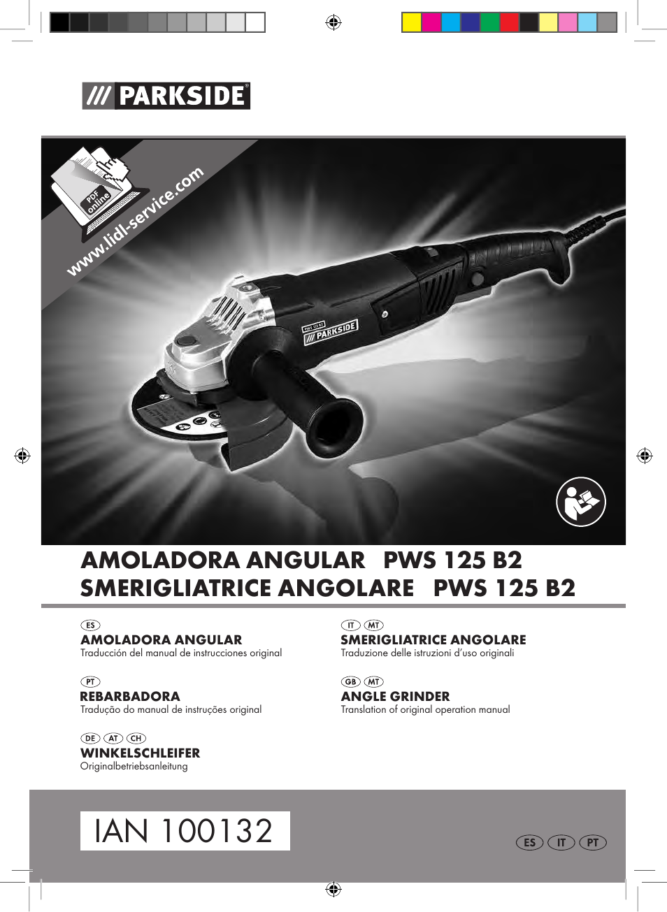 Parkside PWS 125 B2 User Manual | 102 pages