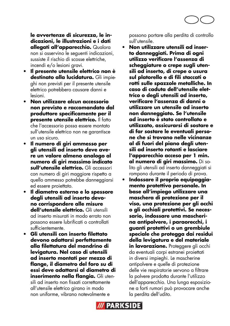 It mt | Parkside PWS 125 B2 User Manual | Page 29 / 102