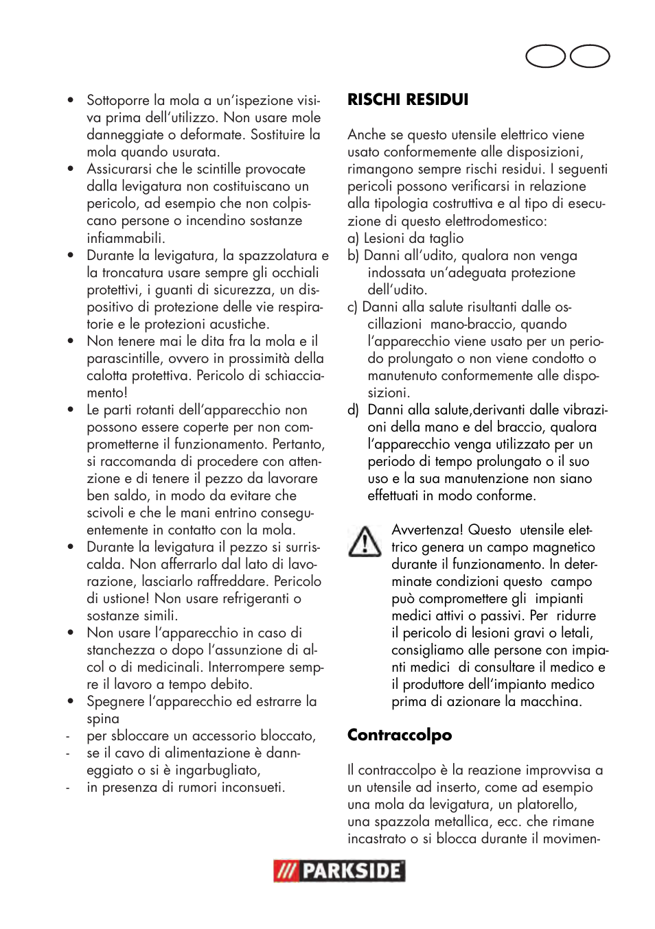 It mt | Parkside PWS 125 B2 User Manual | Page 31 / 102