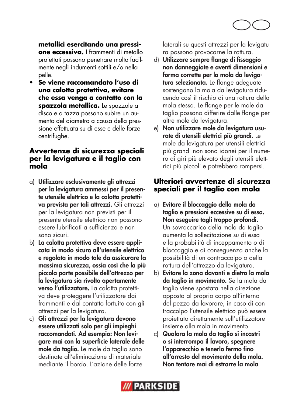 It mt | Parkside PWS 125 B2 User Manual | Page 33 / 102