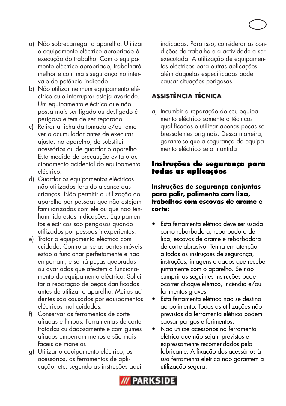 Parkside PWS 125 B2 User Manual | Page 47 / 102