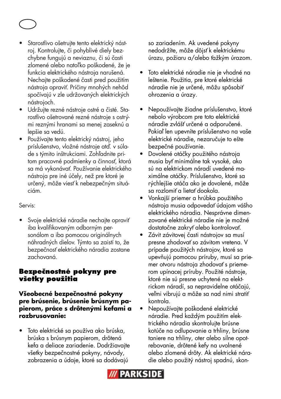 Parkside PWS 125 B2 User Manual | Page 100 / 142