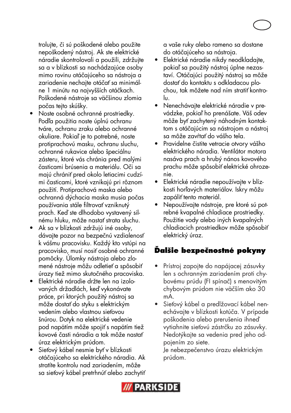 Parkside PWS 125 B2 User Manual | Page 101 / 142