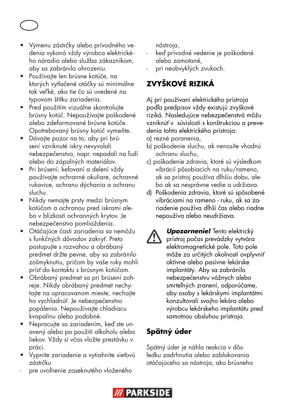 Parkside PWS 125 B2 User Manual | Page 102 / 142