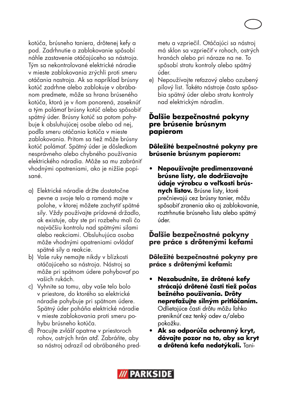 Parkside PWS 125 B2 User Manual | Page 103 / 142