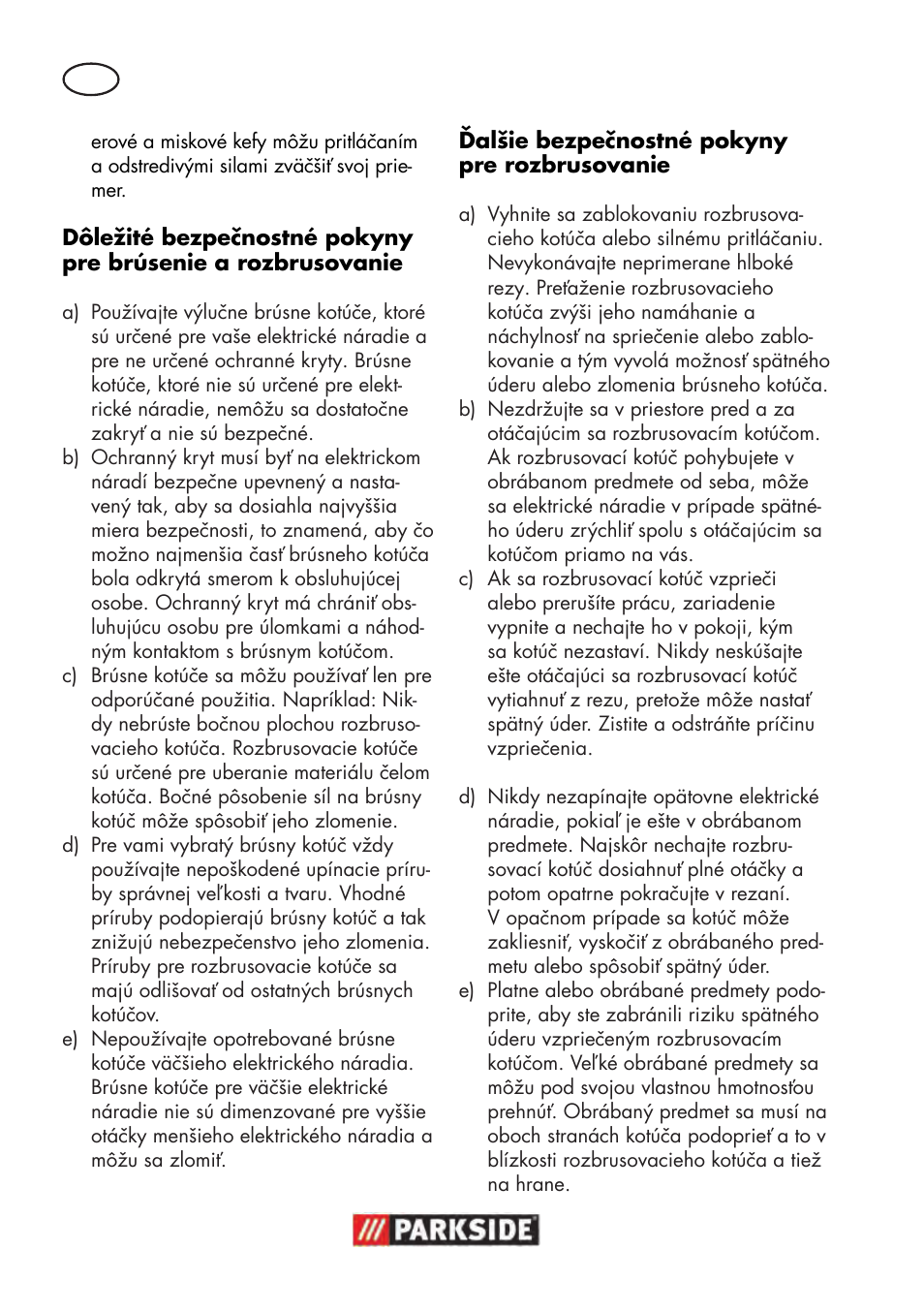 Parkside PWS 125 B2 User Manual | Page 104 / 142