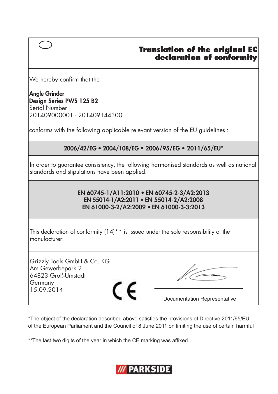 Parkside PWS 125 B2 User Manual | Page 133 / 142