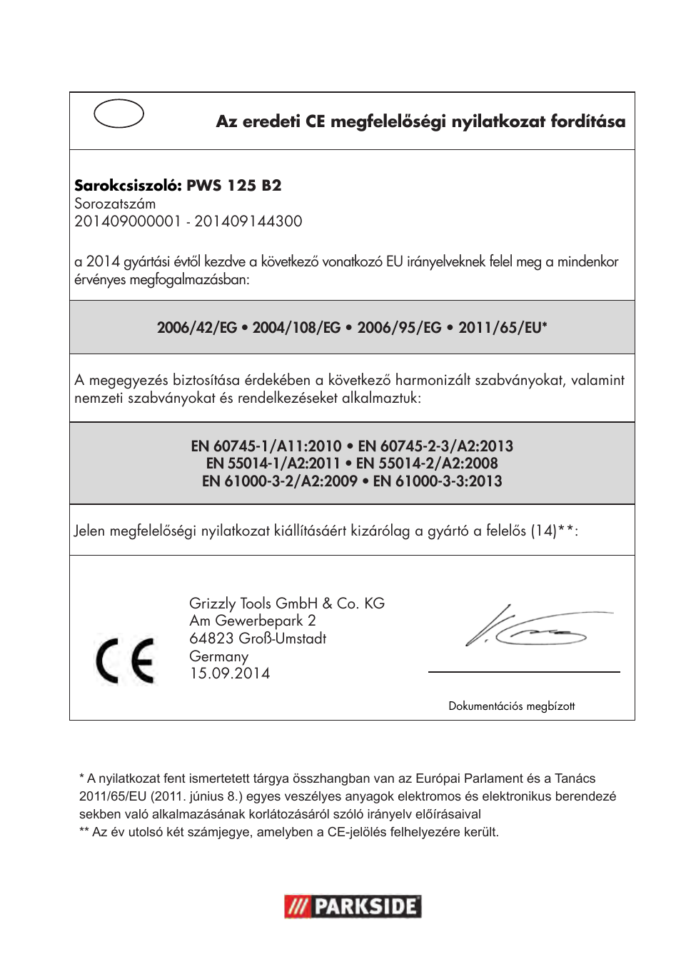 Parkside PWS 125 B2 User Manual | Page 135 / 142