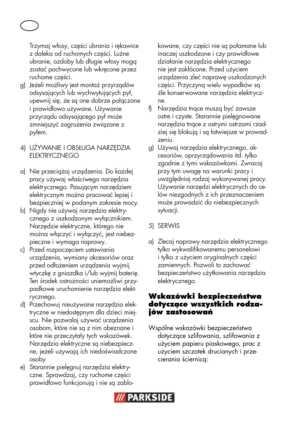 Parkside PWS 125 B2 User Manual | Page 26 / 142