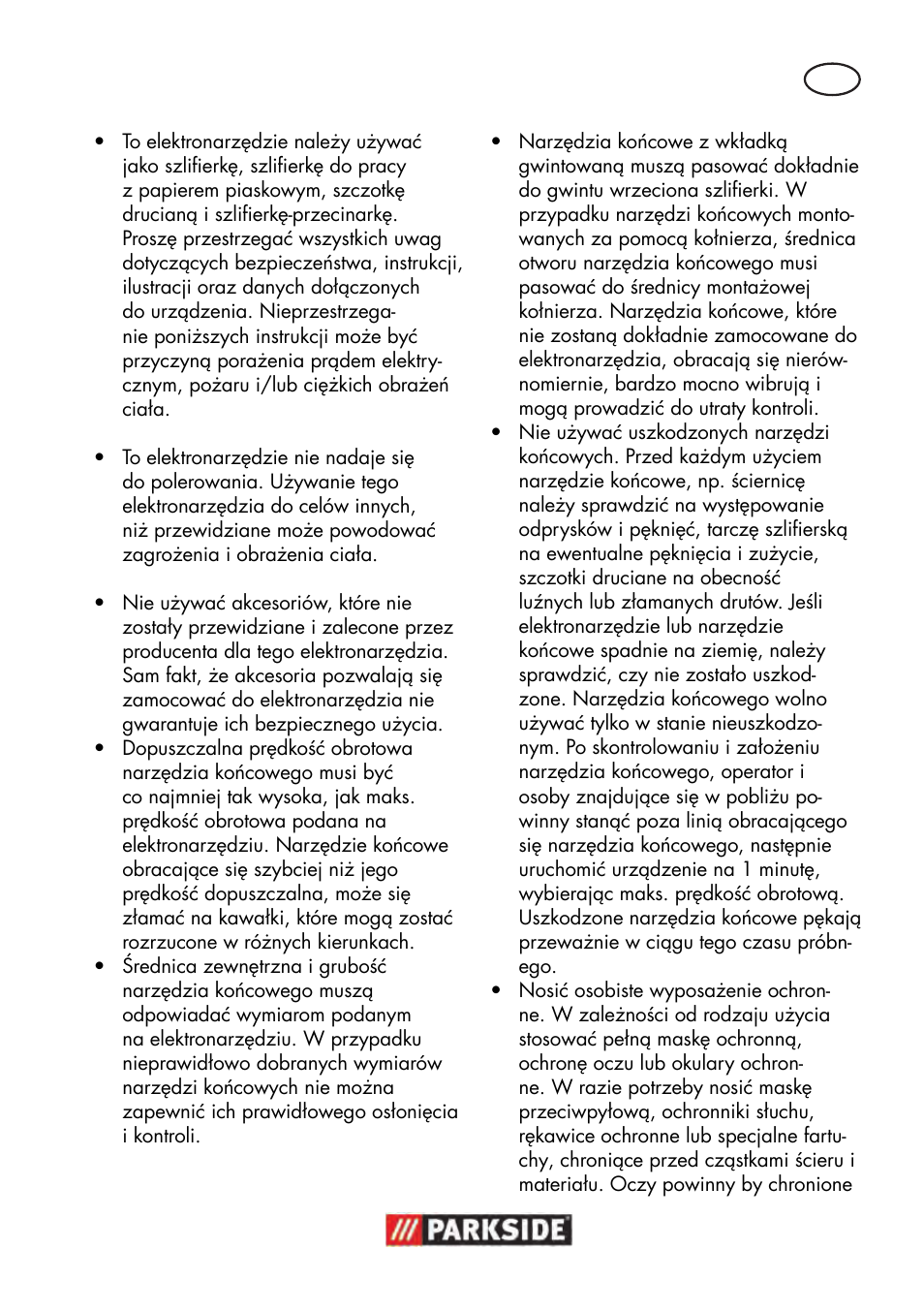 Parkside PWS 125 B2 User Manual | Page 27 / 142