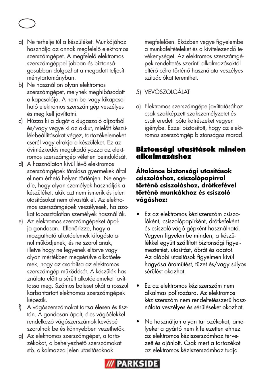 Parkside PWS 125 B2 User Manual | Page 46 / 142