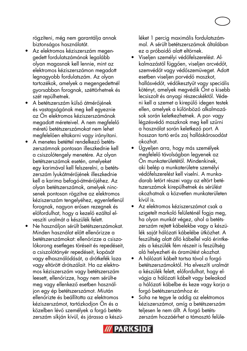 Parkside PWS 125 B2 User Manual | Page 47 / 142