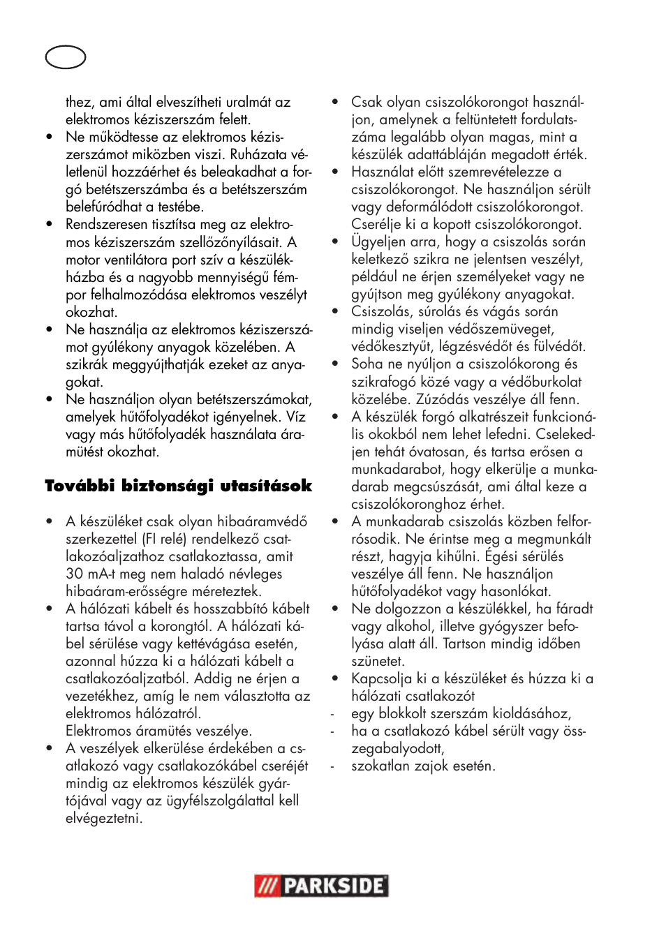 Parkside PWS 125 B2 User Manual | Page 48 / 142