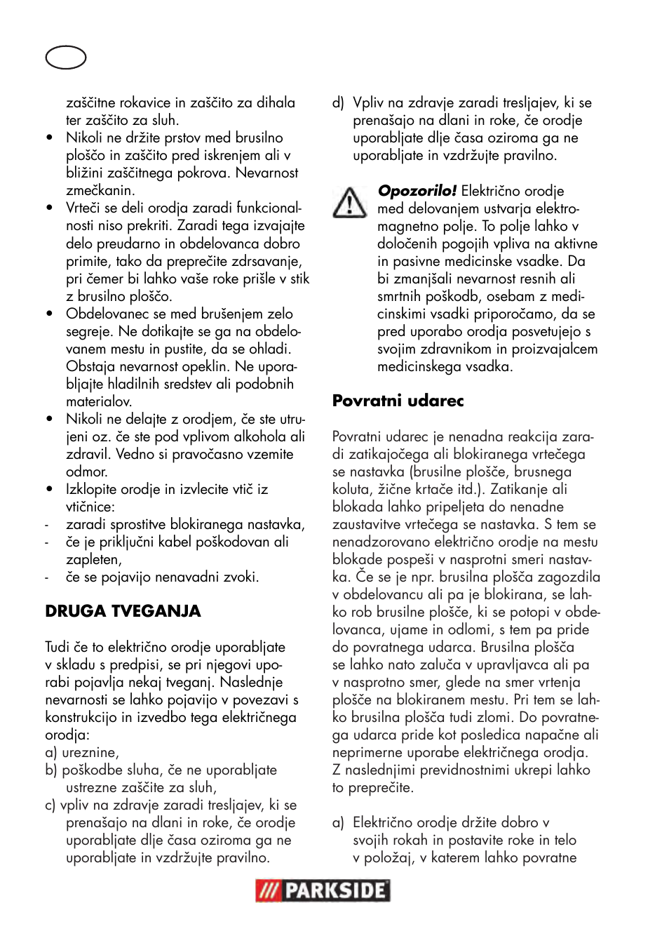 Parkside PWS 125 B2 User Manual | Page 66 / 142