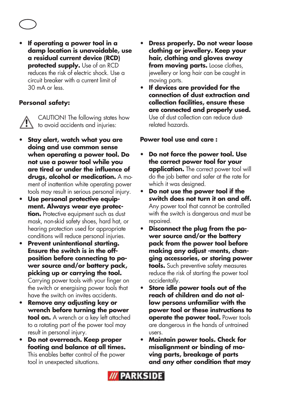 Parkside PWS 125 B2 User Manual | Page 8 / 142