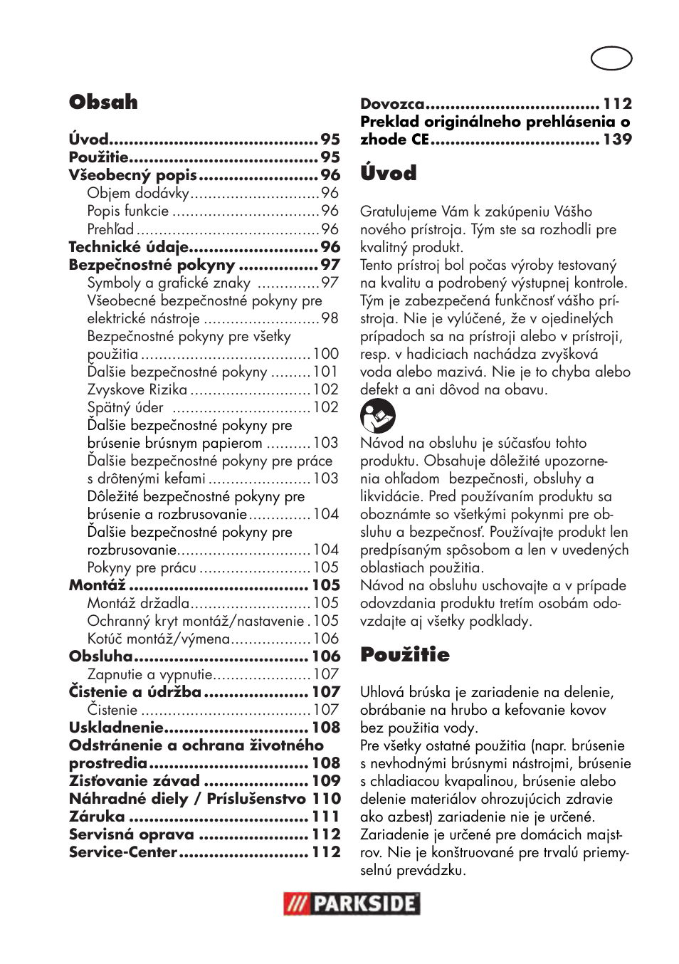 Parkside PWS 125 B2 User Manual | Page 95 / 142