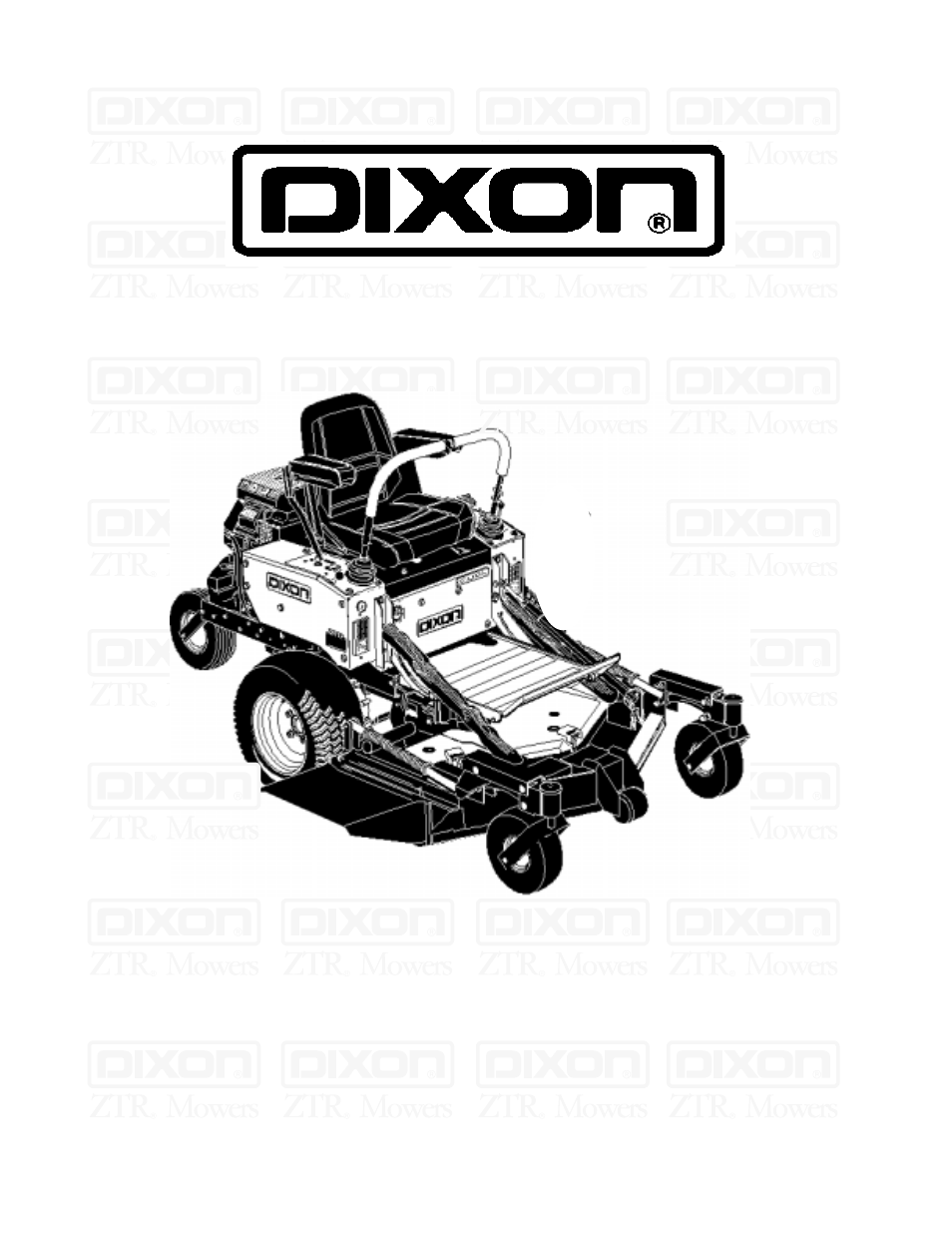 Dixon 6025 User Manual | 40 pages