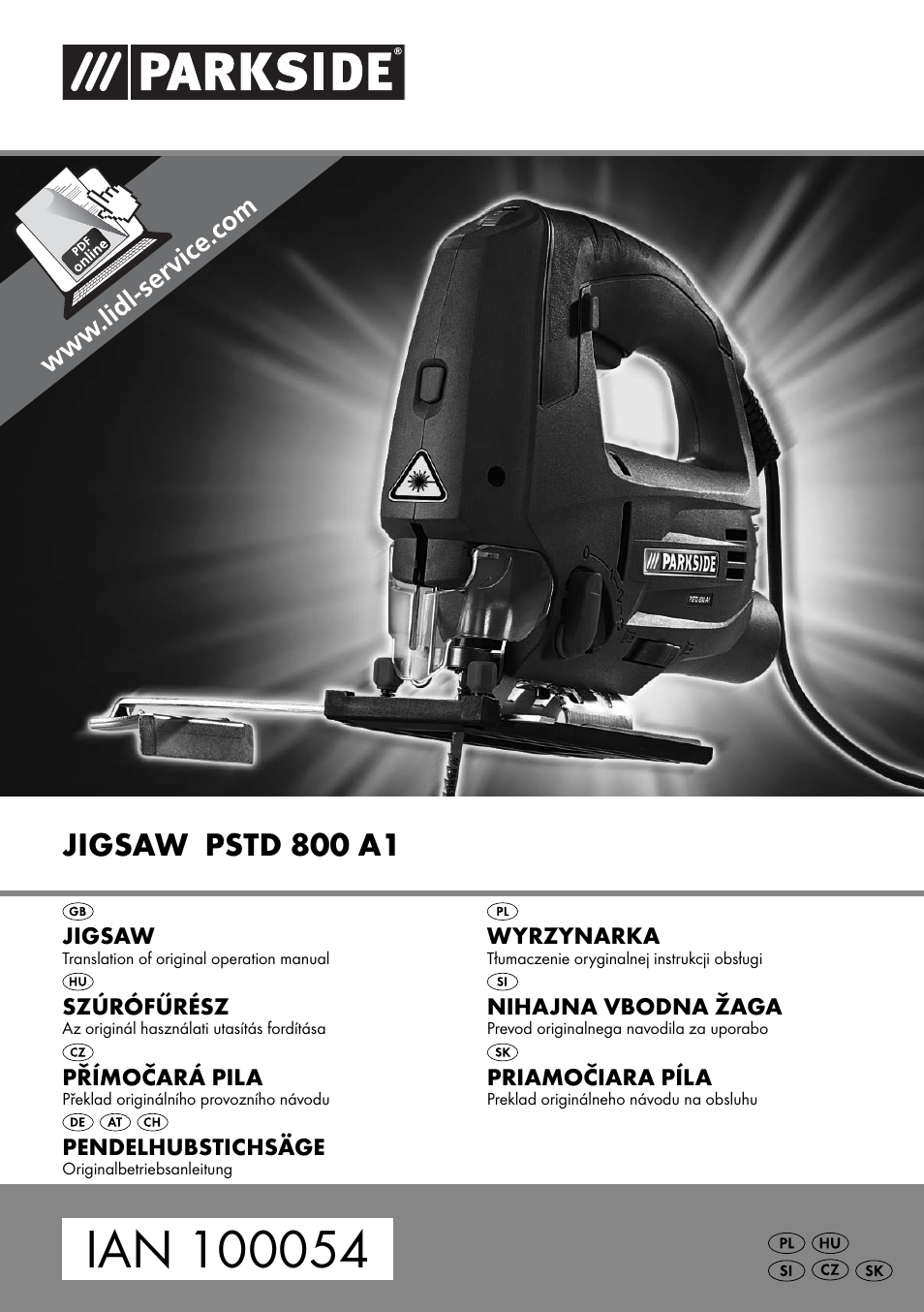 Parkside PSTD 800 A1 User Manual | 68 pages