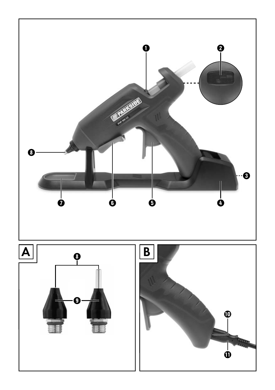 Parkside PHP 500 C2 User Manual | Page 3 / 34