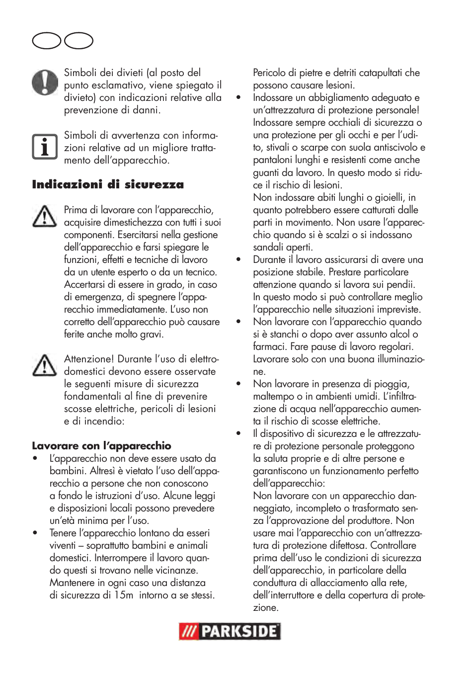It mt | Parkside PAWS 3.6 A1 User Manual | Page 20 / 76